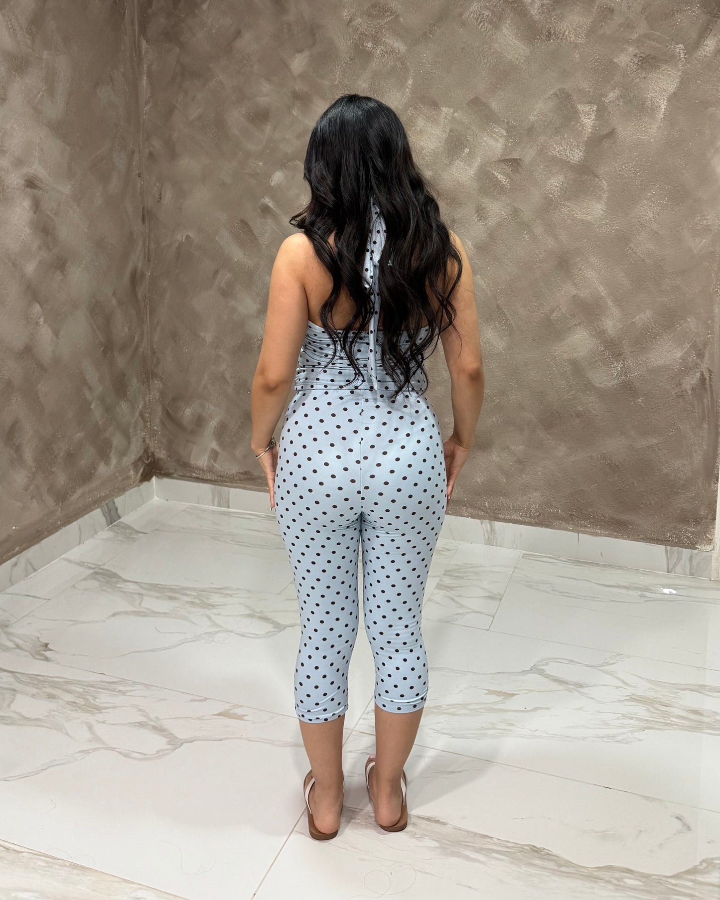 Tropic Chic Polka Set - Blue