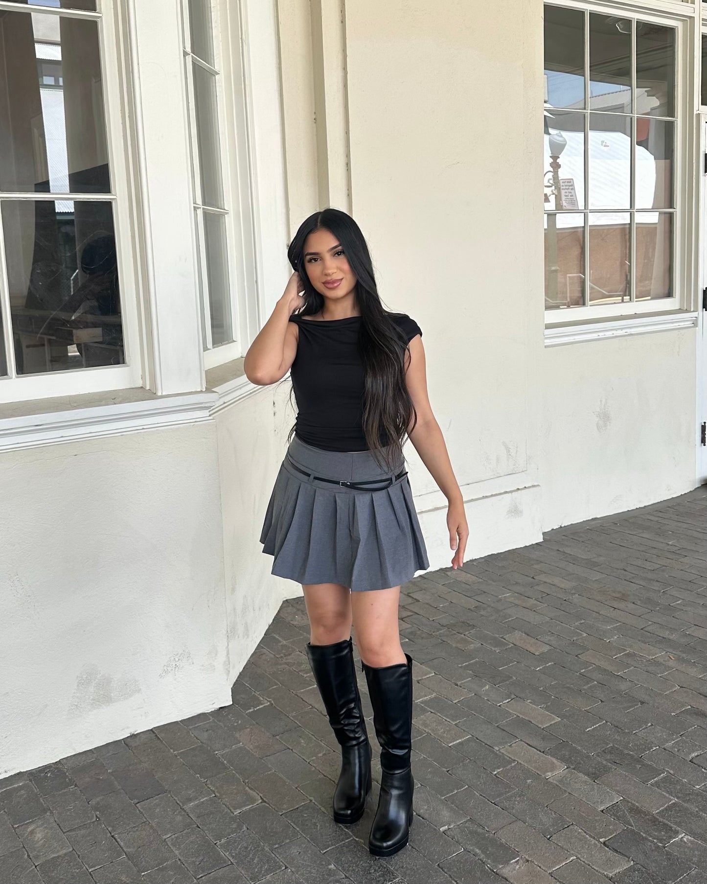 Pumpkin Patch Skirt - Charcoal