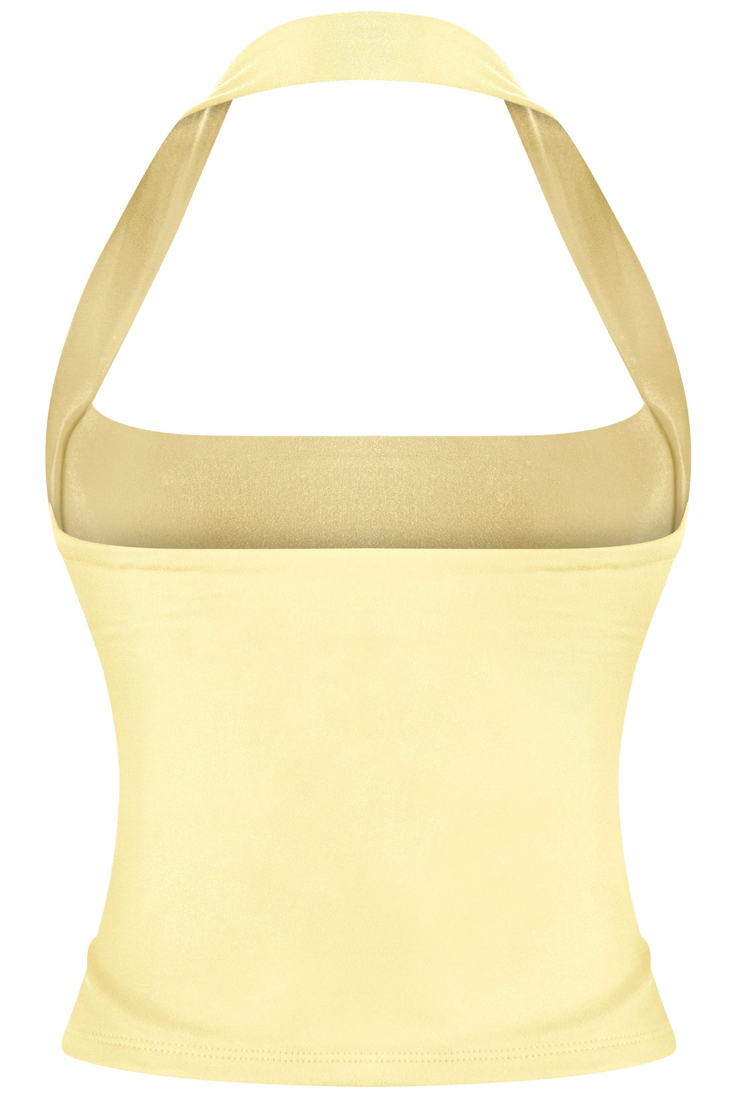 Halter top double layered - Yellow