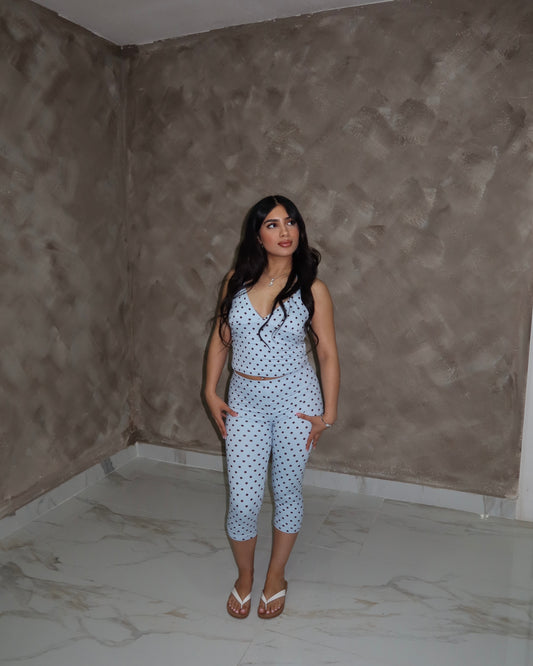 Tropic Chic Polka Set - Blue