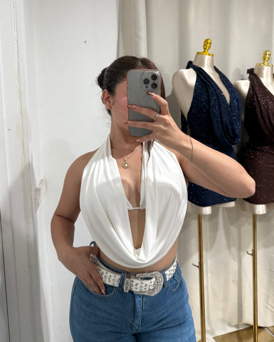 Baddie Top - White