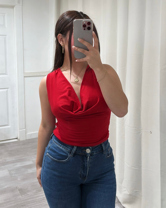 Britt Halter Top - Red