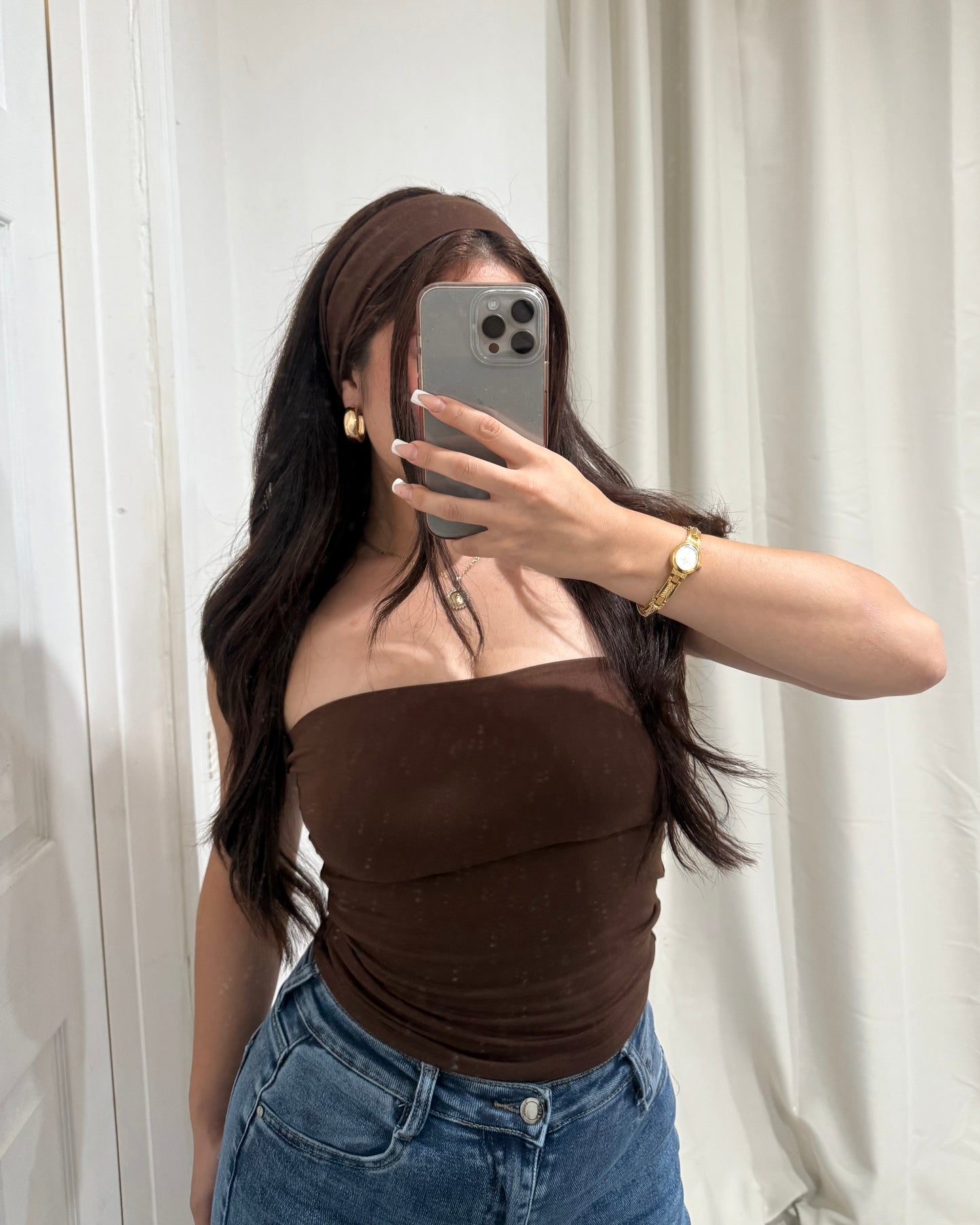 Ella Tube Top - Brown - 2 piece