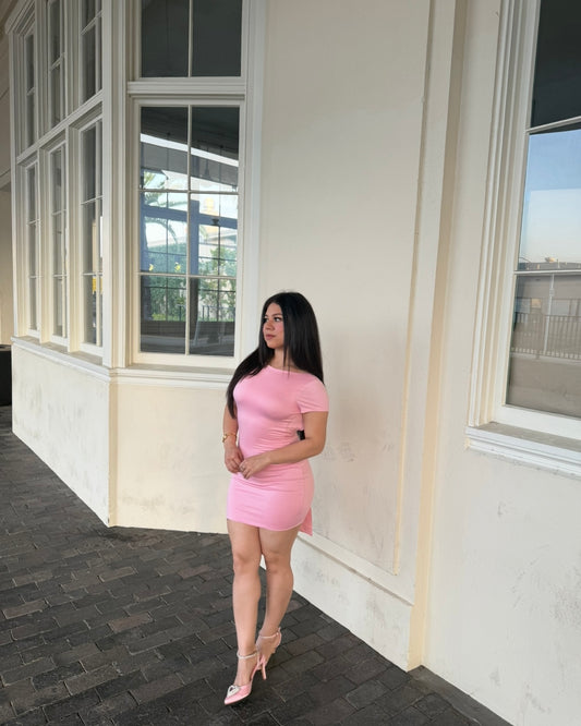 Coquetta Bow Dress - Pink