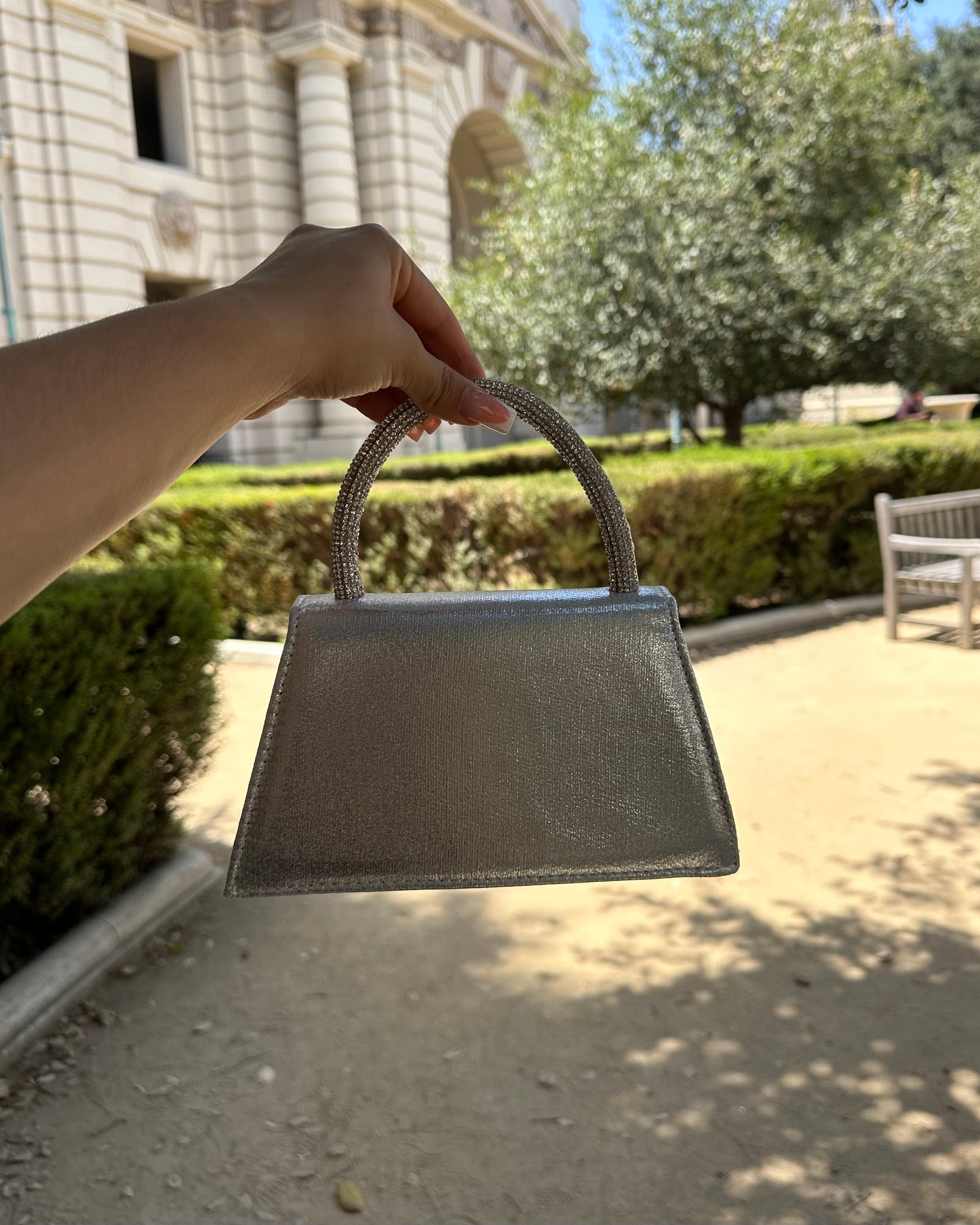 Bow Bag - Silver