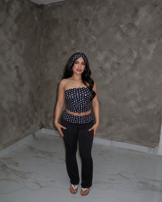 Cloud Tube Top Set - Black
