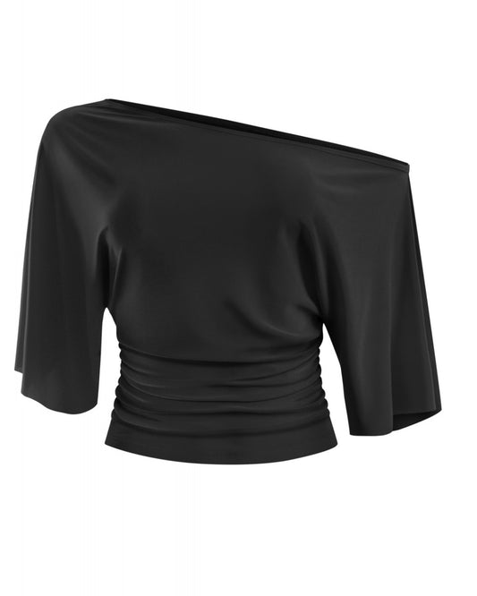 Short sleeve off shoulder top