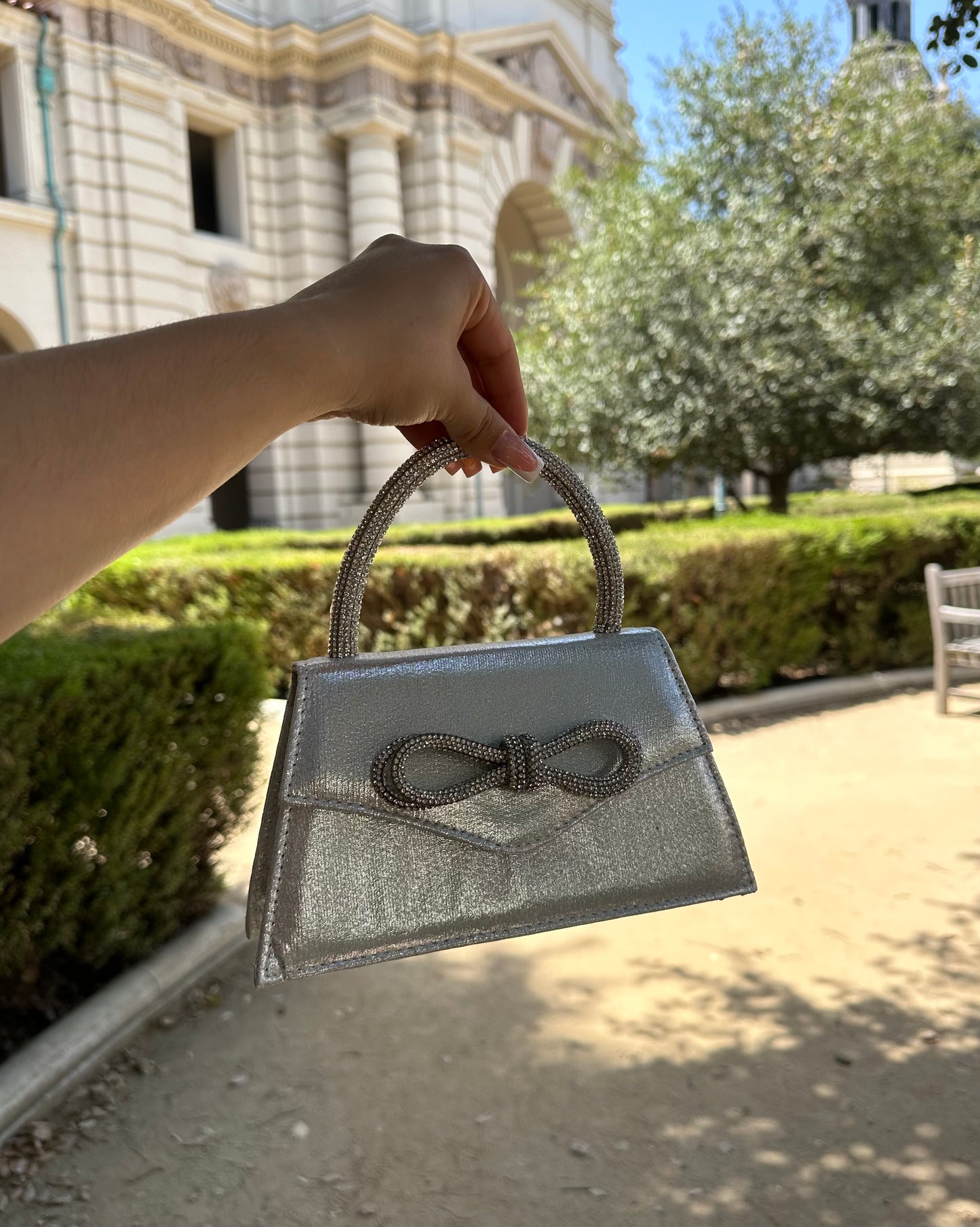 Bow Bag - Silver