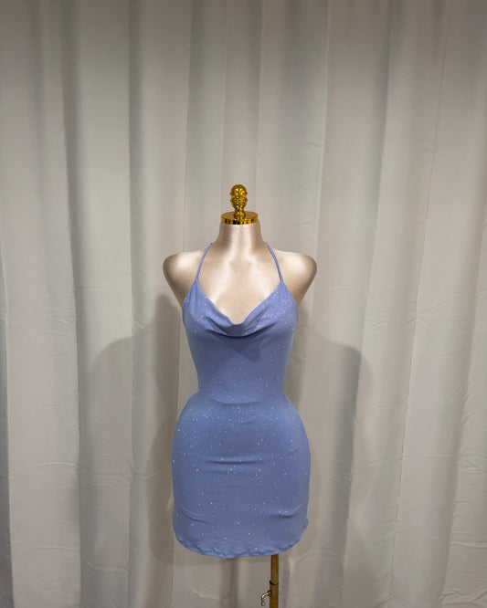 Brillo Romper Dress - Dusty Blue