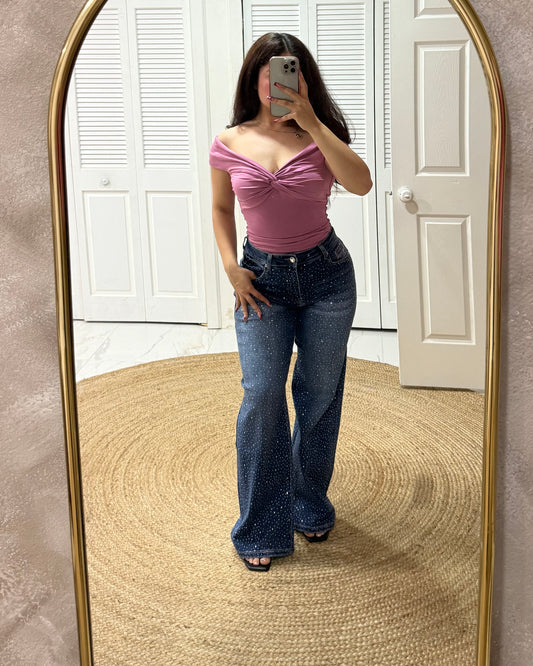 Legend Medium Wash Rhinestone Jeans