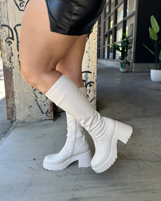 Fall Boots - Ivory