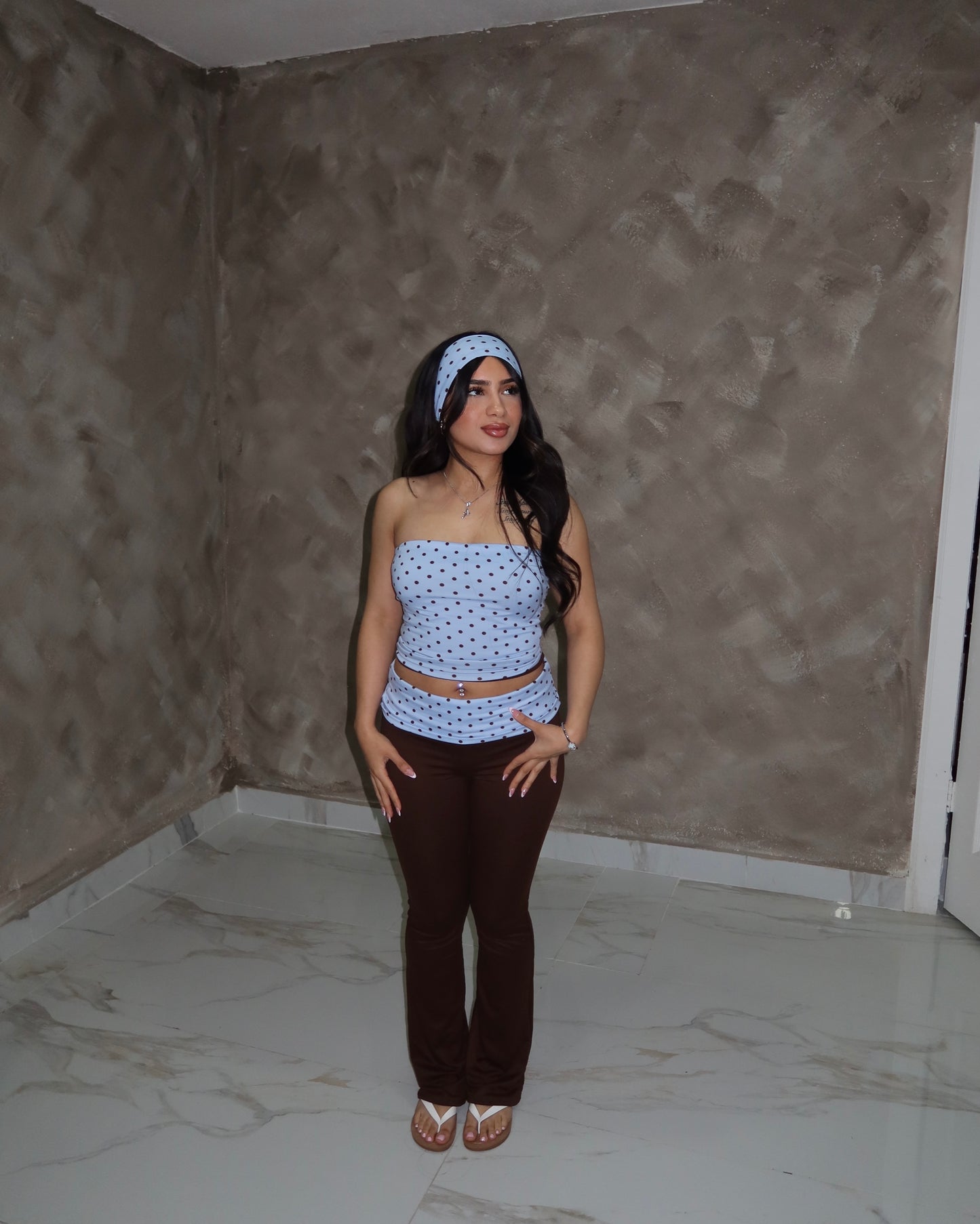 Cloud Tube Top Set - Blue