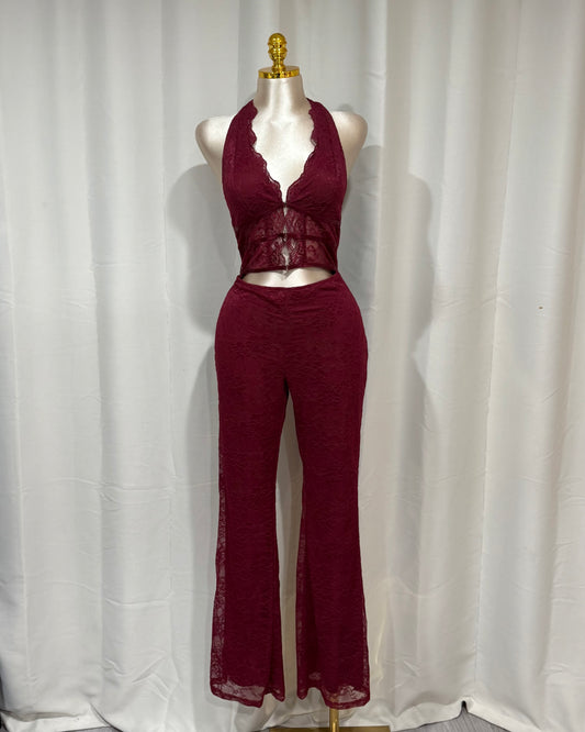 Lilian Jumpsuit - Burgundy