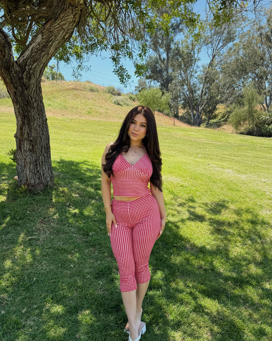 Picnic Capri Set - Red