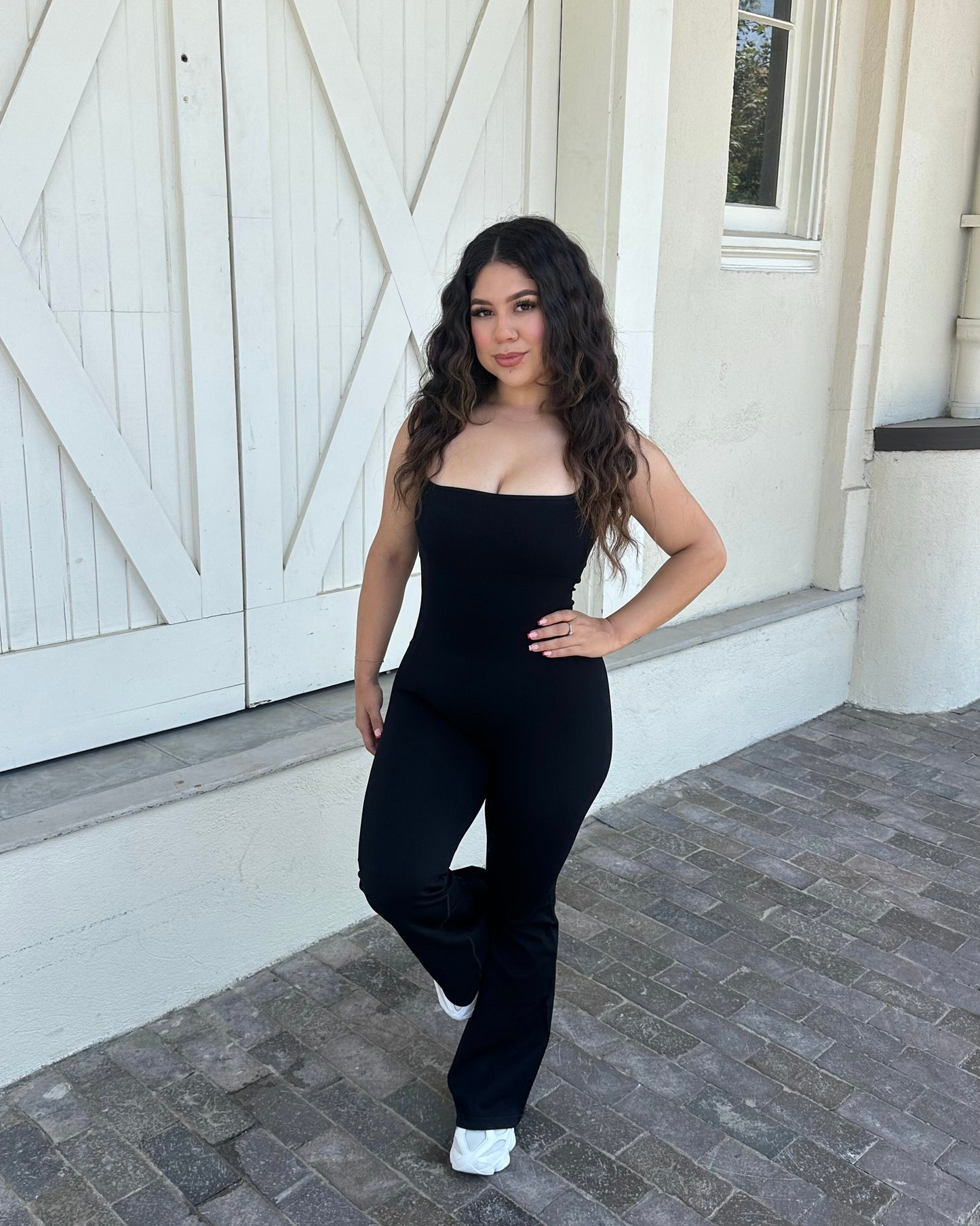 Faja Flare Jumpsuit - Black