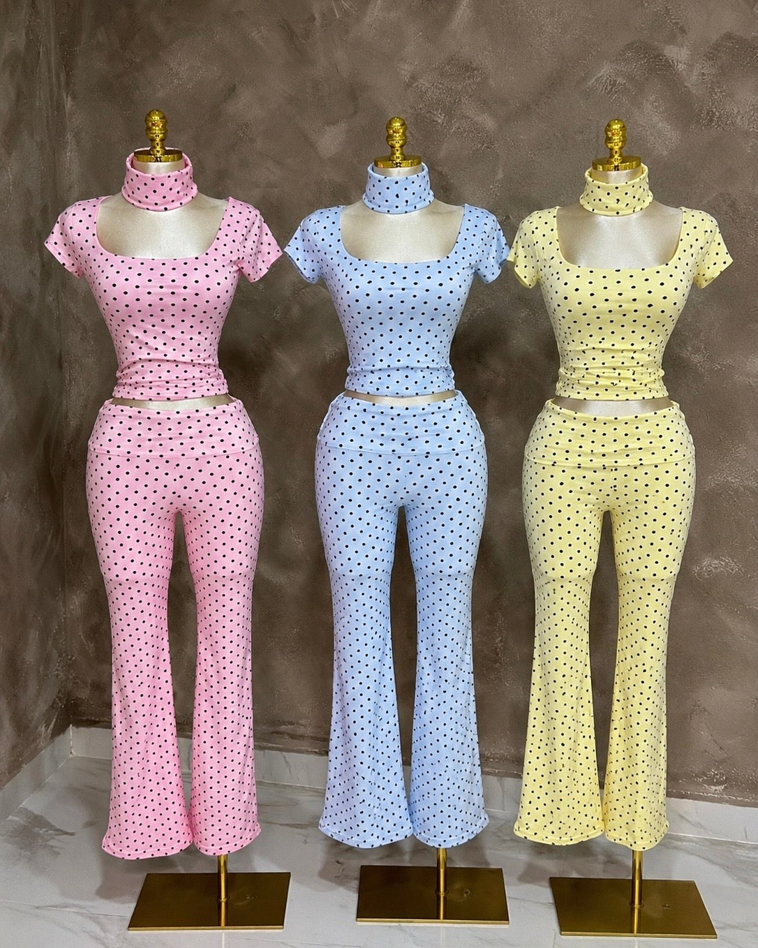 Polka Flares w/ Headband