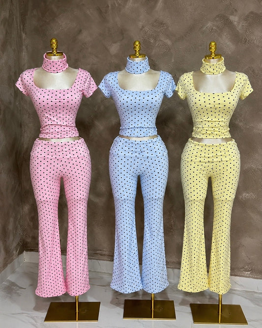 Polka Flares w/ Headband