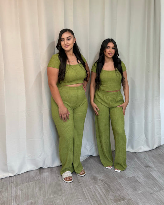 Flowy Set - olive