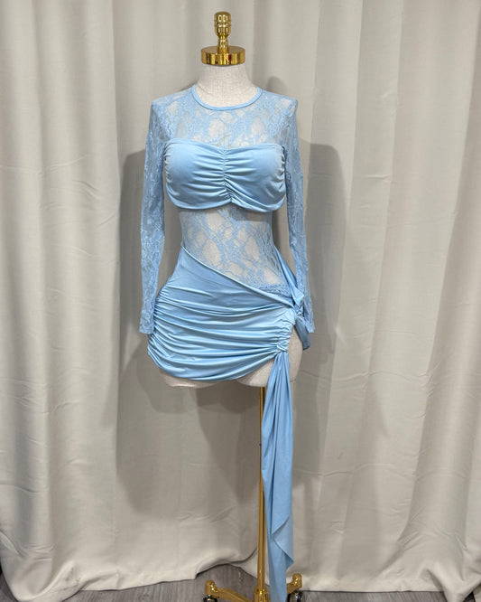 Cali Lace Dress - Blue