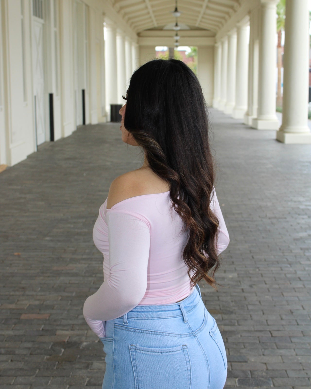 Double layered longlseeve - Pink