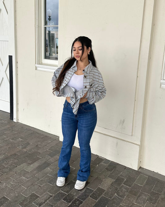 Rossi Flare Jeans - Medium Blue (017)