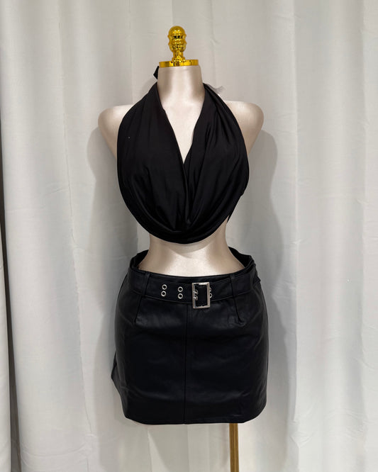 Leather skirt