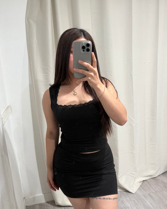 Double Layered 2 piece - Black