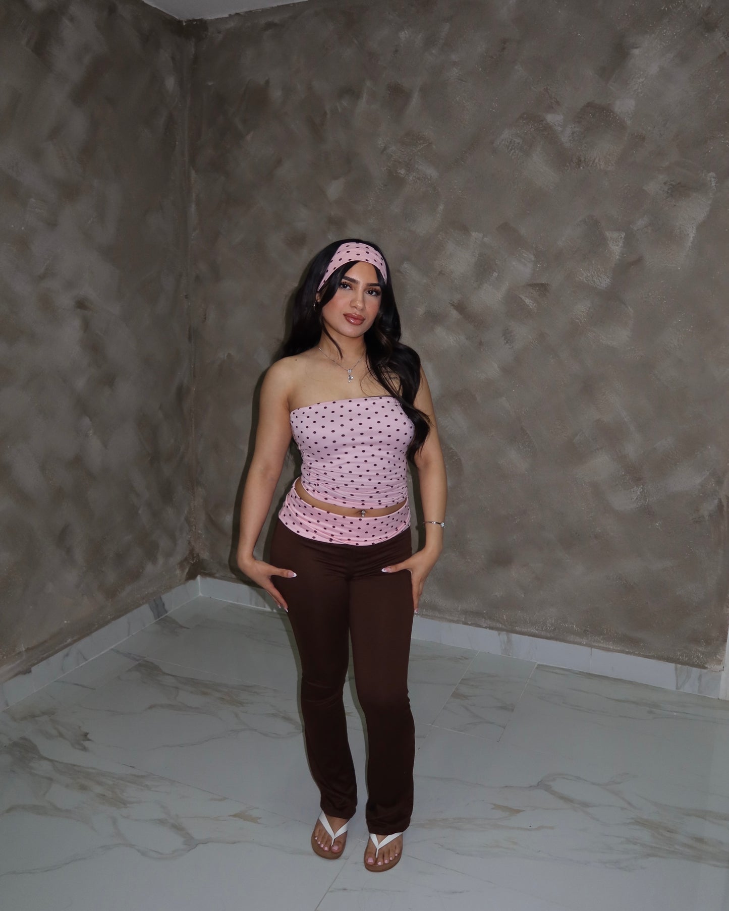 Cloud Tube Top Set - Pink