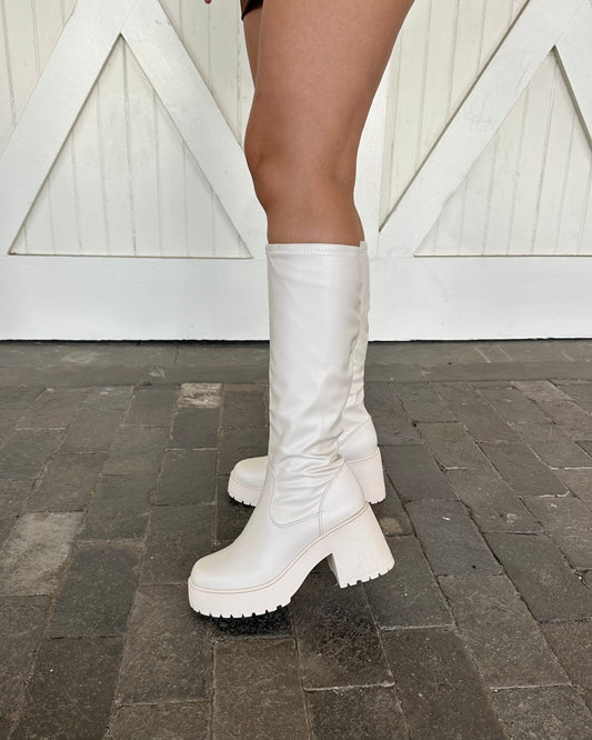 Fall Boots - Ivory