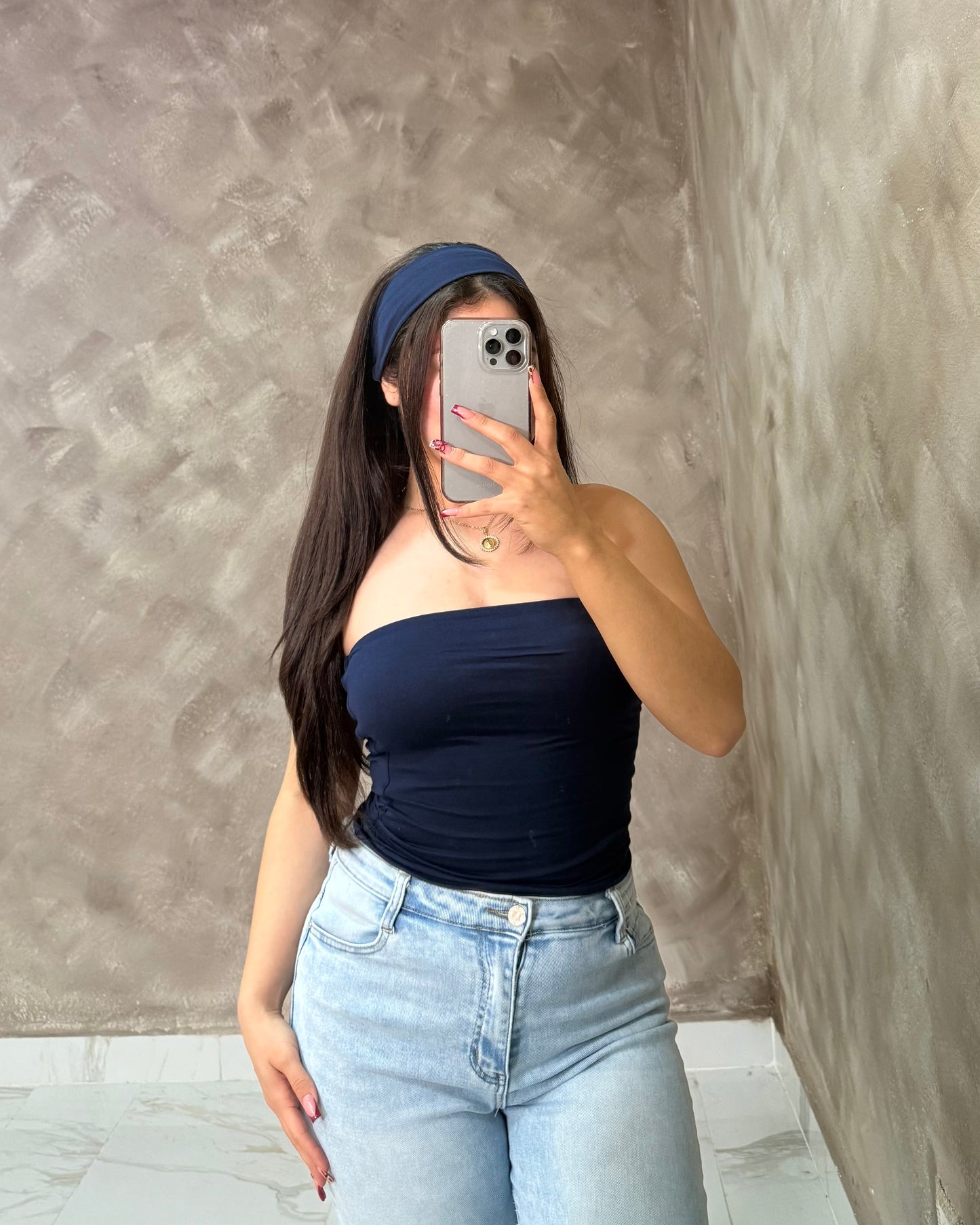 Ella Tube Top w/ headband  - Double Layered