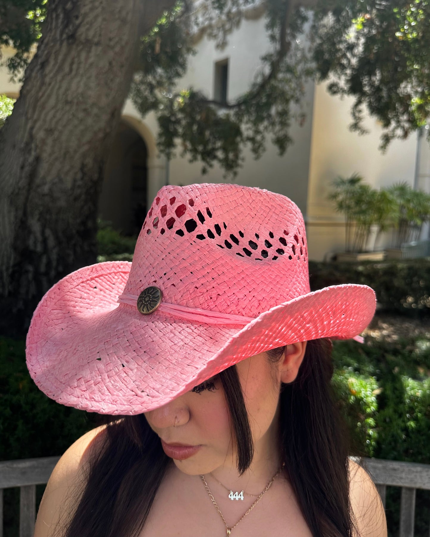 Straw Hat - Pink