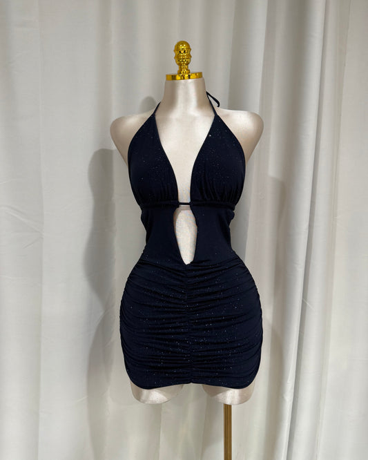 La Cherry Dress - Navy