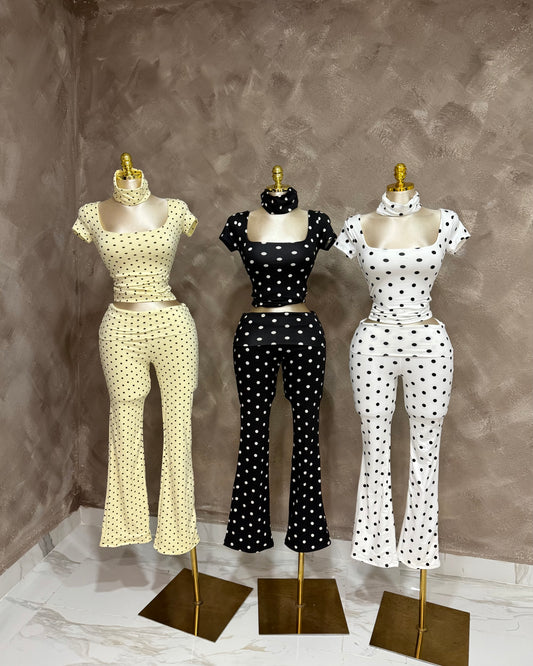 Polka Flares w/ Headband