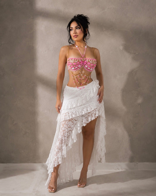 Ruffled Maxi Skirt