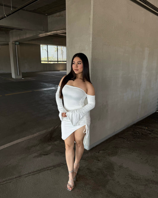 Angelic Double Layered Dress - White