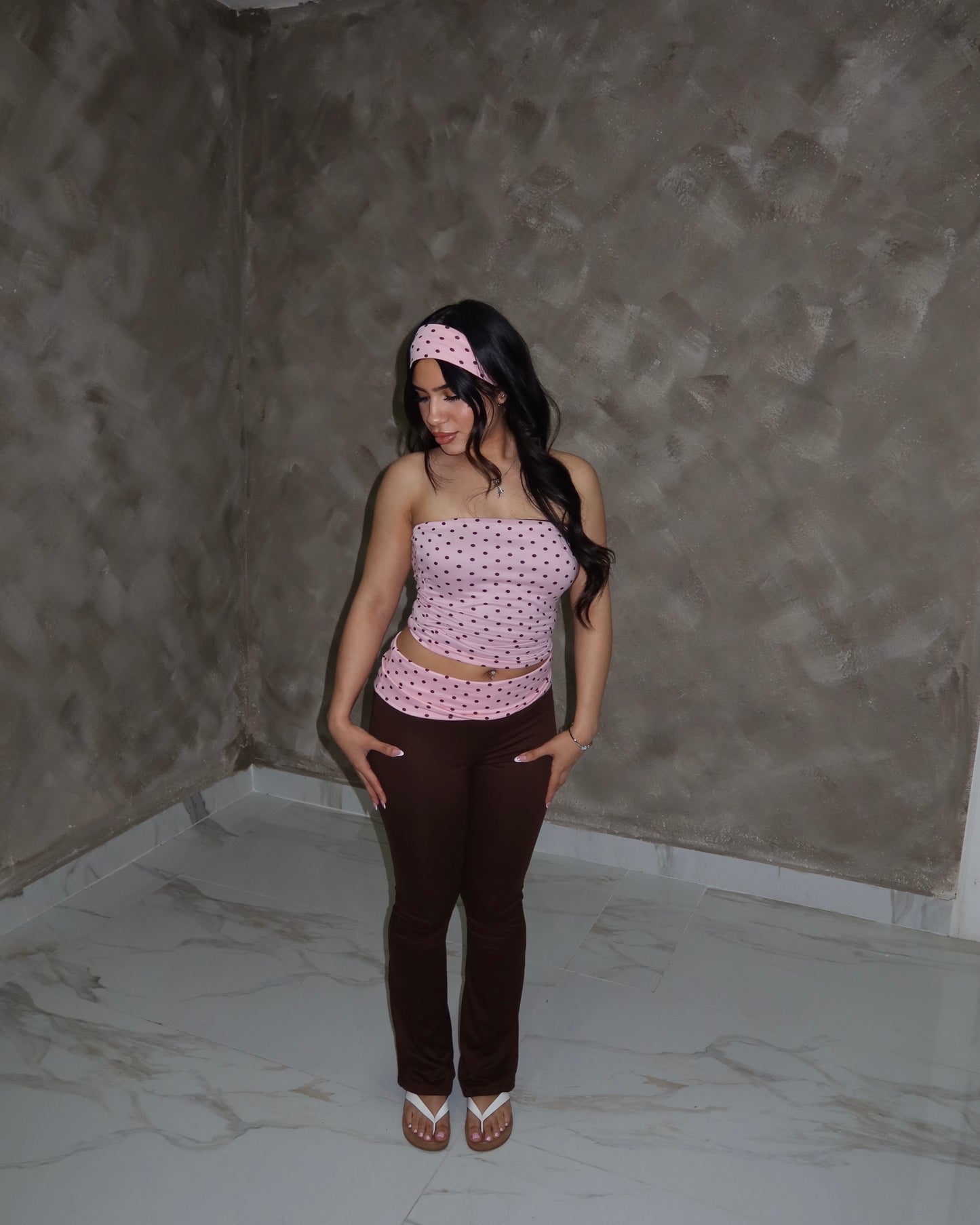 Cloud Tube Top Set - Pink