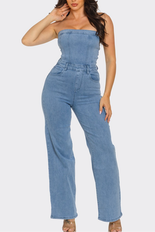 Western Jean Jumpsuit