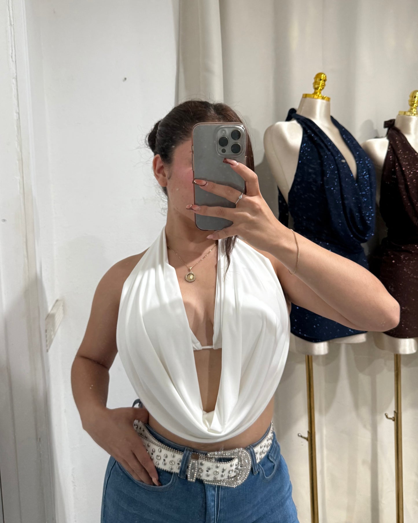 Baddie Top - White