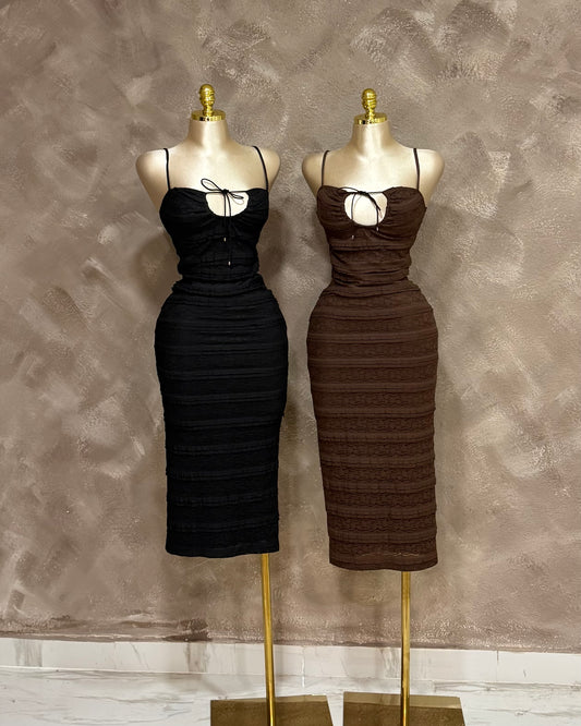 Sunset Ruched Dress