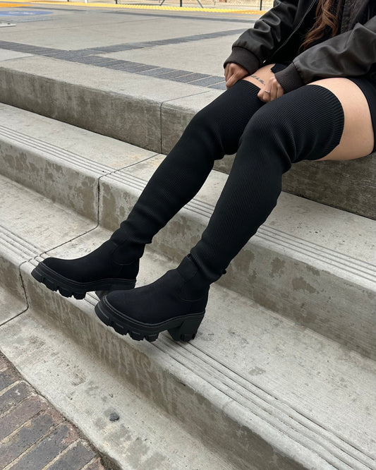 Thigh High Sock Boot