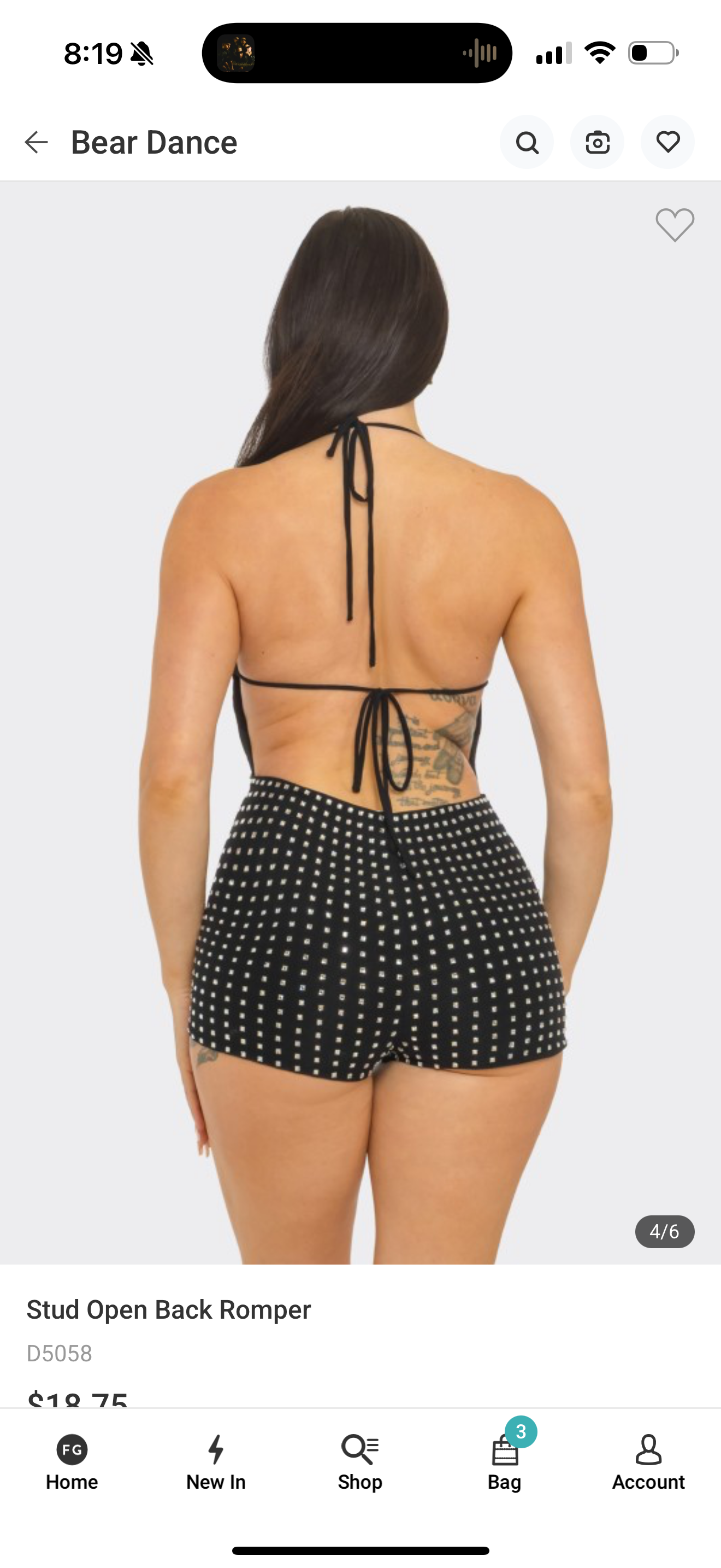 Blinged romper