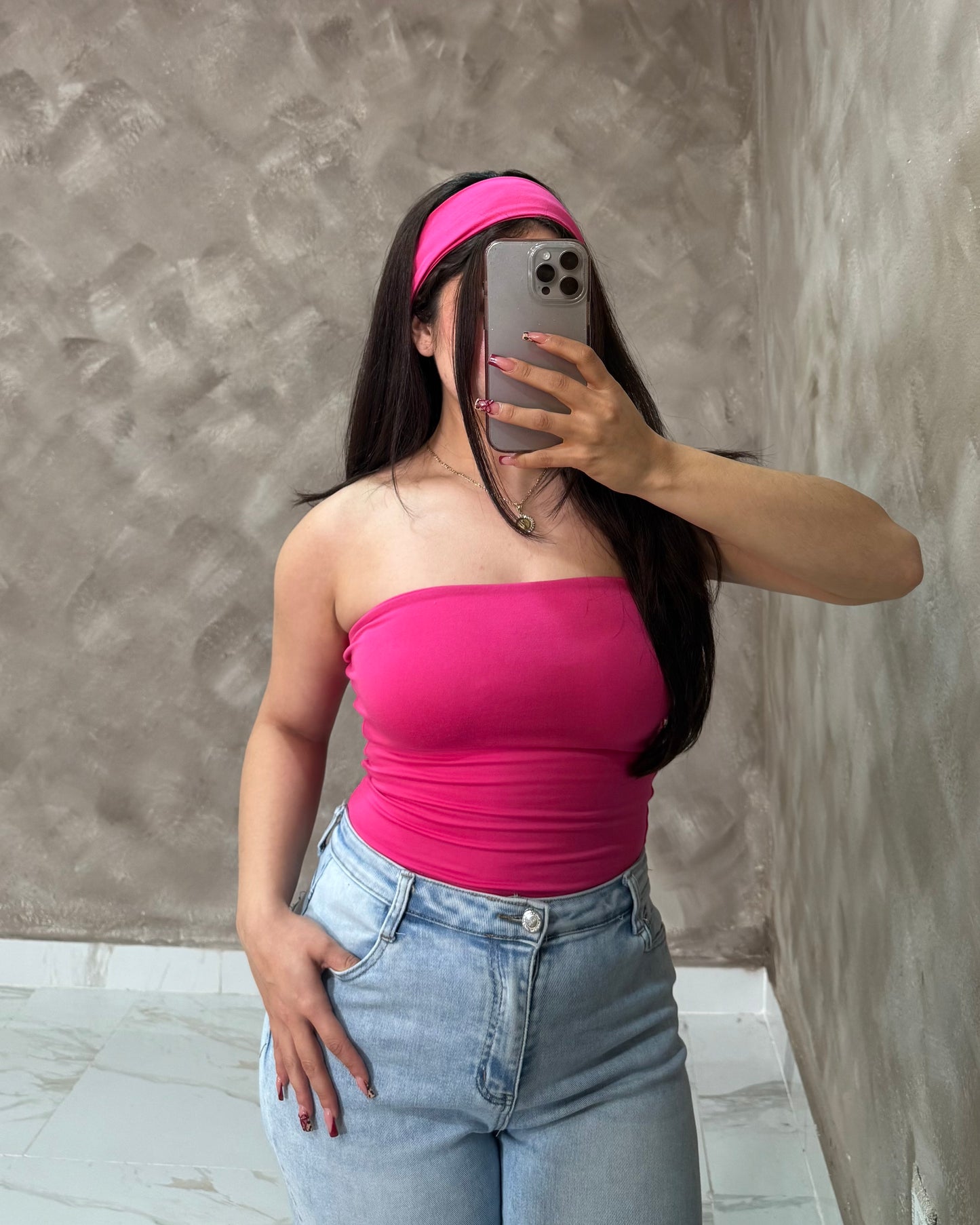 Ella Tube Top w/ headband  - Double Layered