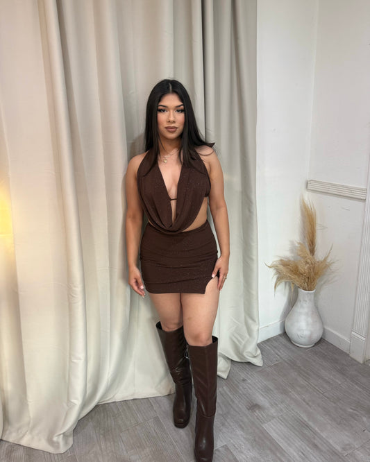 Cleo Glitter Set - Choclate