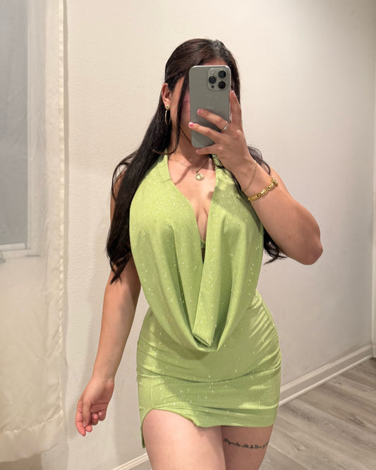 Cleo Glitter Set - Lime Green