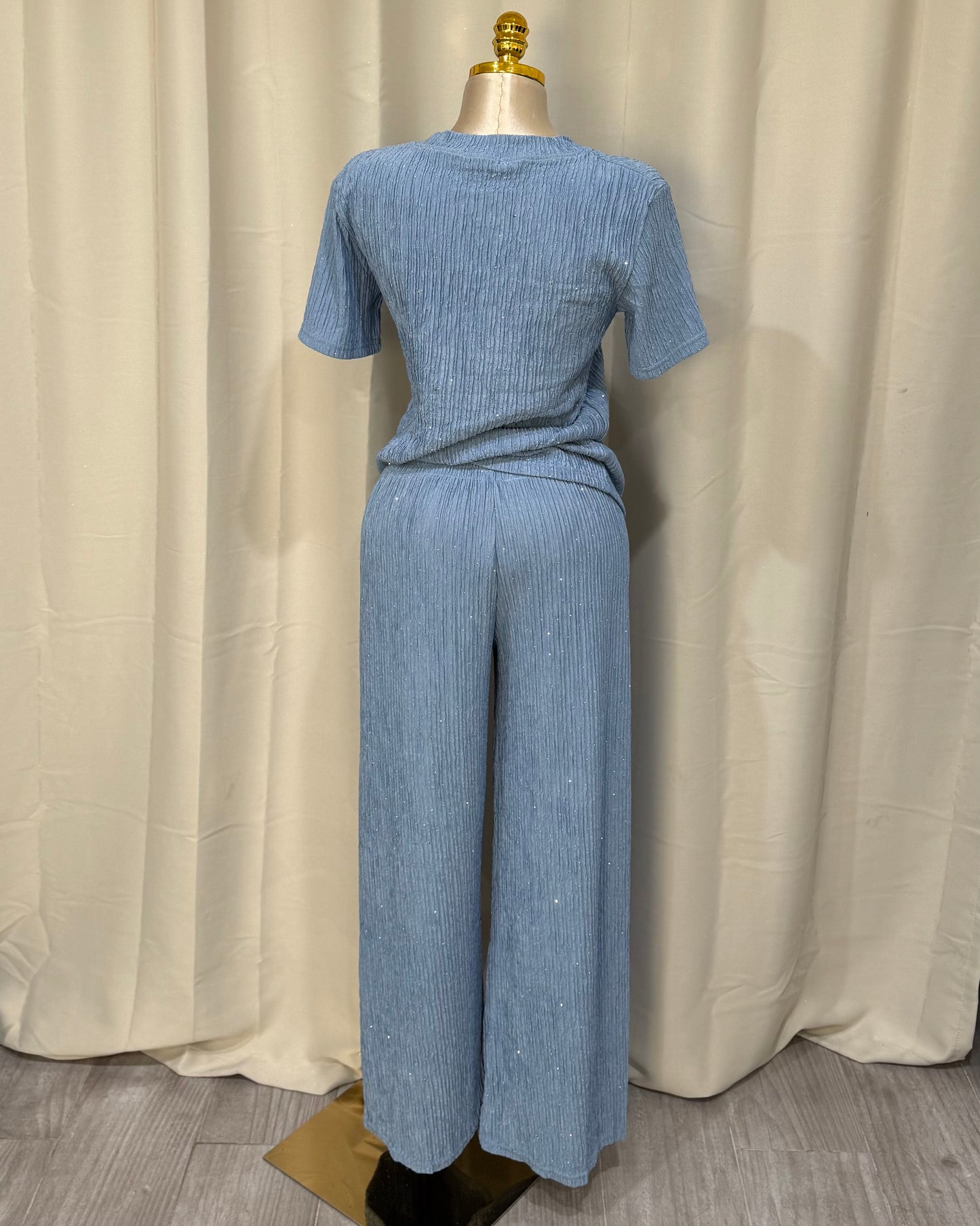 Rhinestone 2 Piece - Blue