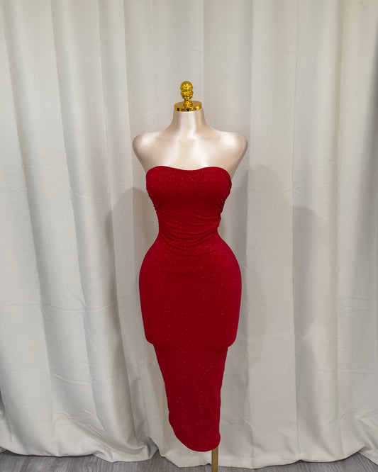 Elegancia Dress - Red
